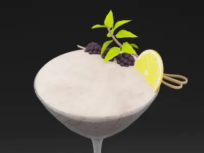 Berry Royale Juice Low-poly 3D model