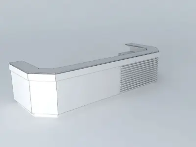 Front desk Free 3D model