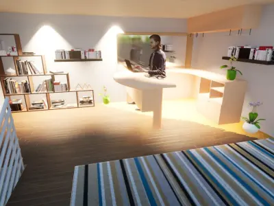 ADU HOUSE DESIGN AND MODEL 3D model