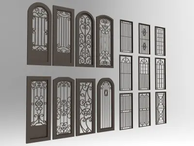 Fantastic  Doors Windows 3D model