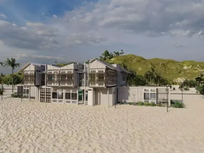 Casa Scene-villa-Temporary accommodation villa-Villa condo 3D model purchase