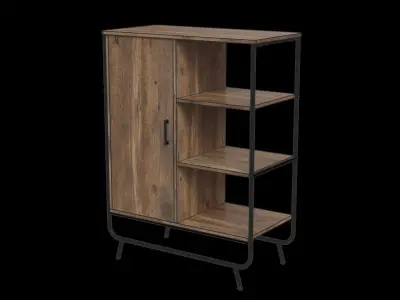Speights Tall 1 Door Accent Cabinet 3D model