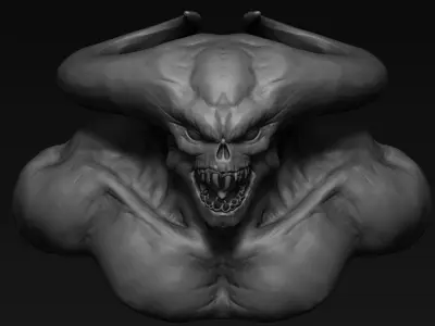 Demon Head 03 3D model