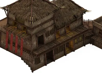 Game Desert - Building - Inn 01 3D model