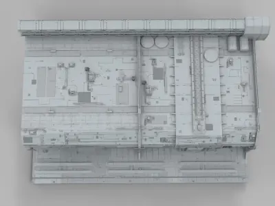 Sci-Fi architecture Elements collection 9 3D model