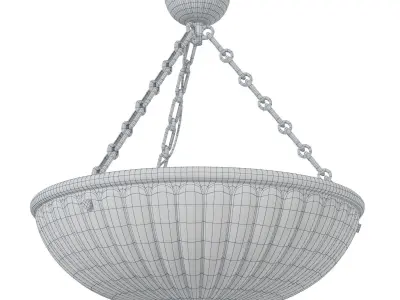 1stdlibs Alabaster antique chandelier Low-poly 3D model