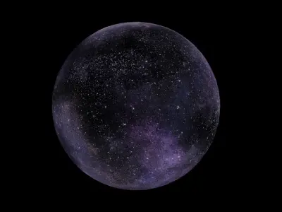 HDRI Panoramic Sky - 360 starfield - BEST SELLER Low-poly 3D model