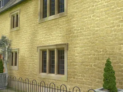 An English Georgian House Cottage 3D model