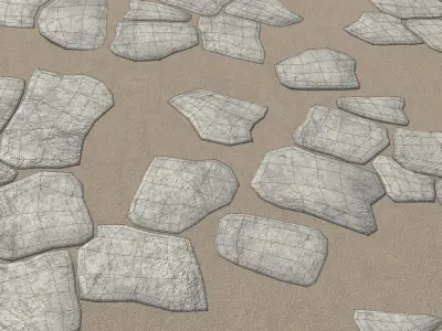 Rock Tiles 3D model