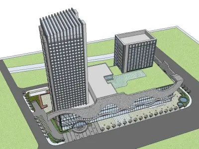 vacation spot-Resort-Fashion Leisure Hotel-0241 3D model