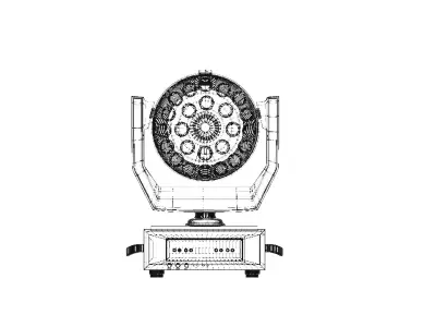 LED Stage light LED wash light  3D model