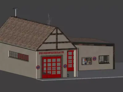 Kleine Dorffeuerwache V2 3D model