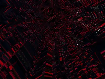 Sci fi Skyscrapers 4 3D model