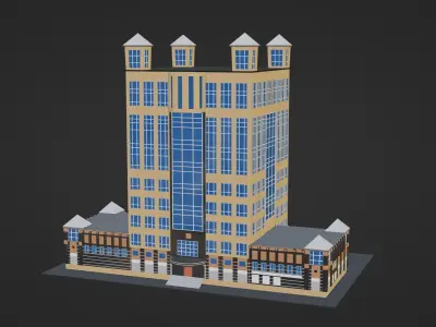 Almajdouie Building 3D Model 3D model