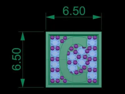 alphabet bracelet  3D print model