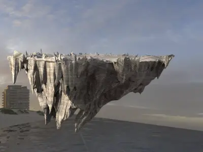 Floating Mountain 1 3D model