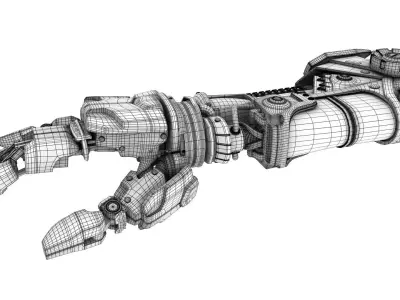Robot Hand 3D model 2