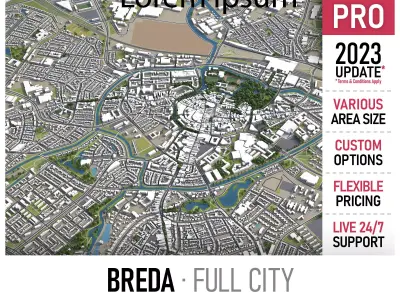 Breda  Low-poly 3D model