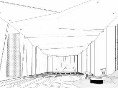 Hotel lobby 3d model  3D model