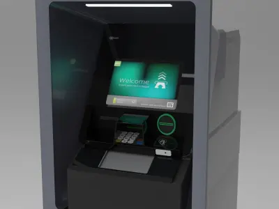 NCR SelfServ 83 atm s83 Cash Recycling Automated Teller Machine 3D model