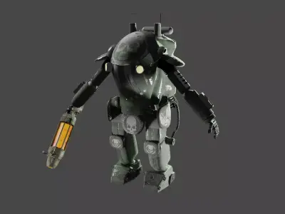 Machinen Krieger Fireball-sg Low-poly 3D model