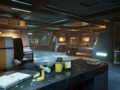 Stylized Sci-Fi pack Low-poly 3D model