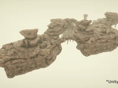 Environmental Rocks Vol1 - Game Ready and PBR Low-poly 3D model