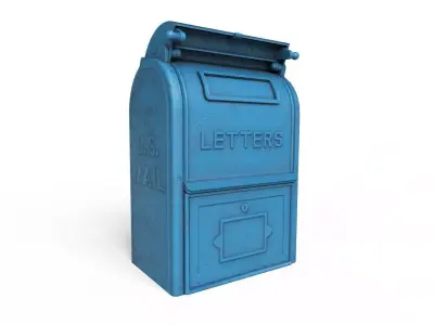 Mailbox Low-poly 3D model