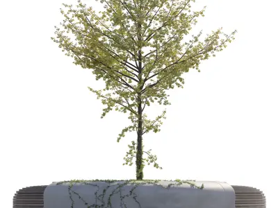 Street Bench Free 3D model purchase