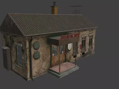 Police station - Stalker inspiration 3D model