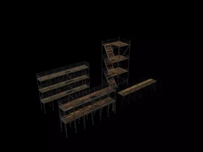 scaffolding set 3D model