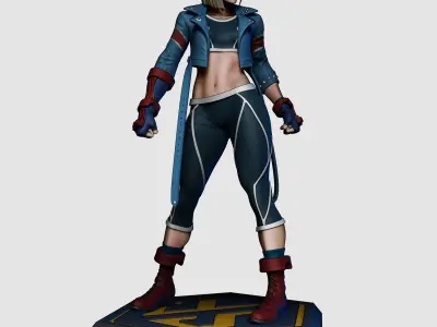 Cammy White Street Figher 6 3D Printable Statue 3D print model