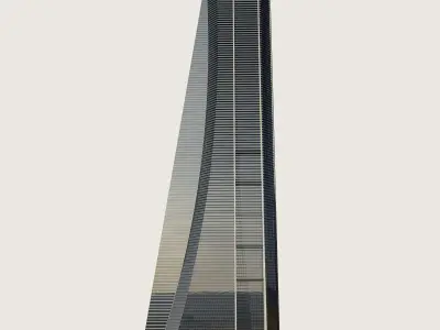 Building Skyscraper City Town Downtown Street Futuristic Utopia Low-poly 3D model