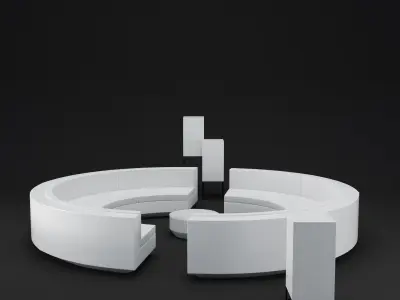 Vela sofa set 3D model