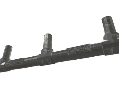 Airduct Ceiling Low Poly Low-poly 3D model