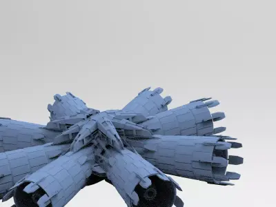 Halo Forerunner Inspired Energy Pilon Generators 6  3D model
