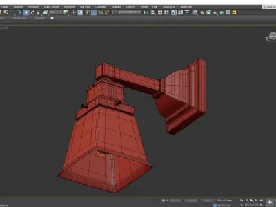 PACIFIC CITY SINGLE SCONCE Low-poly 3D model