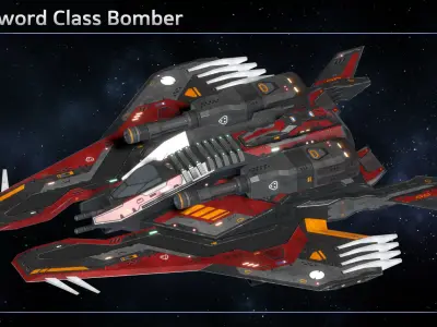 Spaceship Fighter Collection III 3D Model Pack