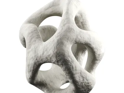 Fertility Form illuminated sculpture Low-poly 3D model