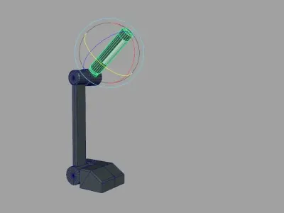 Lampshade Rotating Low-poly 3D model