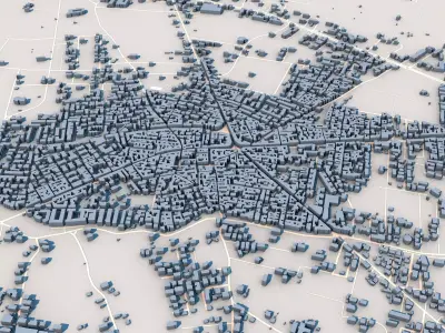 Giugliano in Campania City Italy 3D model