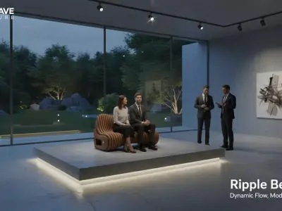 Ripple Bench 1 3D model