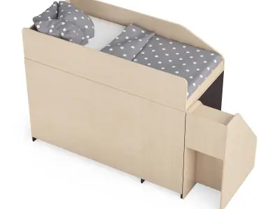 Legenda K11 with LY11 childrens modular bed 3D model