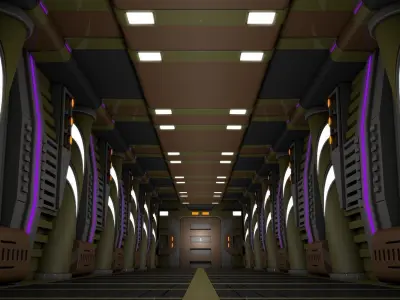 Sci Fi Corridor  3D model