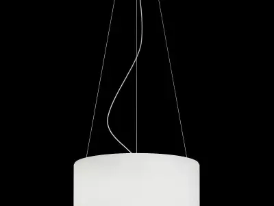 MIMMI pendant light with drum shade 3D model