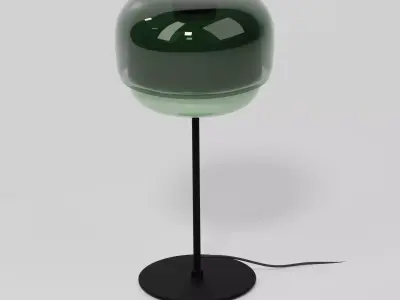 Glass Table Lamp - Dopamine Vibrant Style - 5 Color Variants Low-poly 3D model