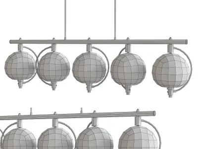 Hubbardton Forge Pluto low poly 3d model Low-poly 3D model