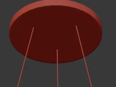 Candle Triplex Pendant 3D model