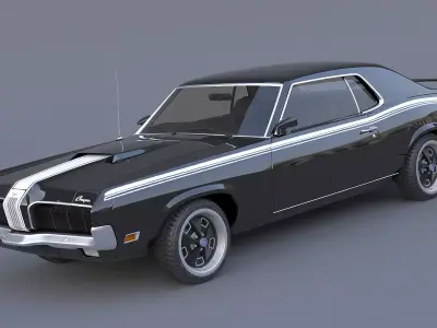 1970 Mercury Cougar Eliminator 3D model