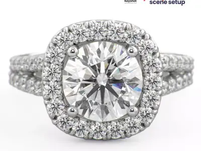 Photorealistic KeyShot Jewelry 3D Render Scene Setup Pack1 3D model